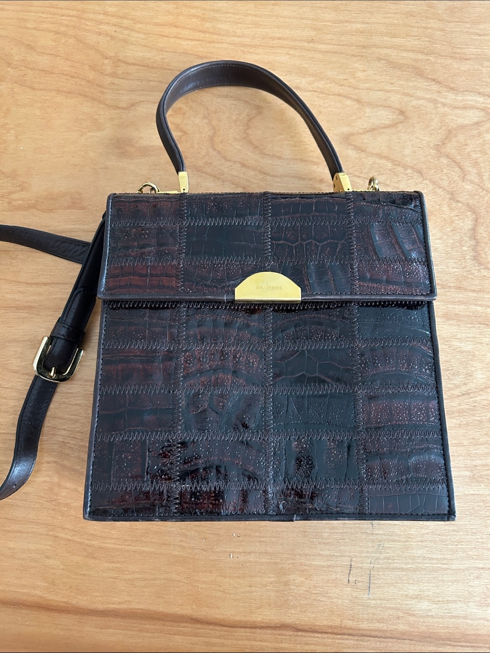 Bol-Perdix Amber Leather Bag